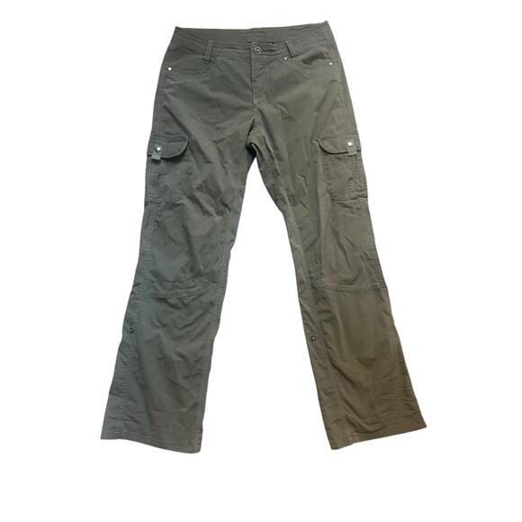 Kuhl Pants - Kuhl Women's size 10 Regular Green Freeflex Roll Up Hiking Pants Outdoor Stretch